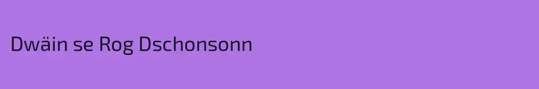 Dwäin se Rog Dschonsonn